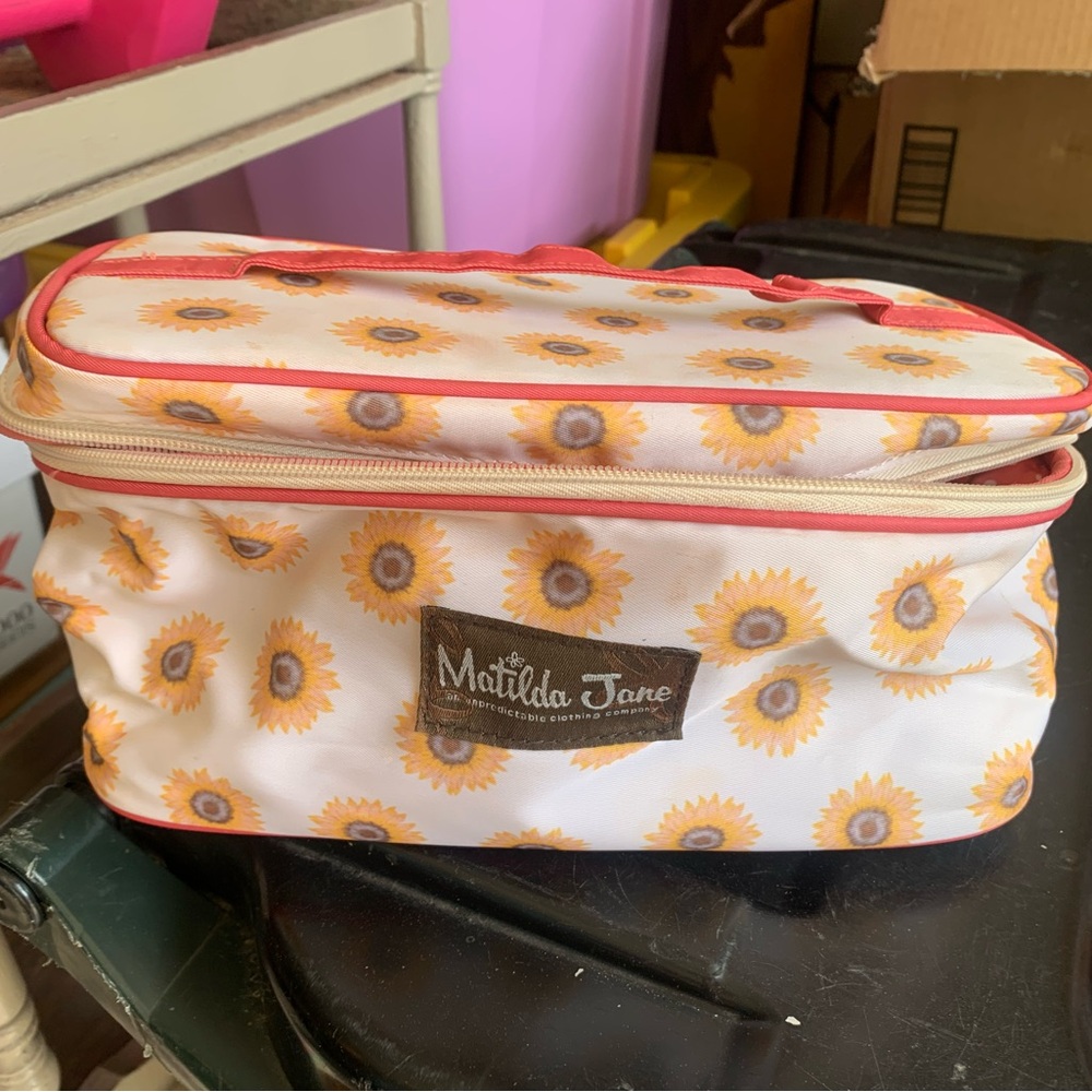 Matilda Jane Sunflower Print Cosmetic Case